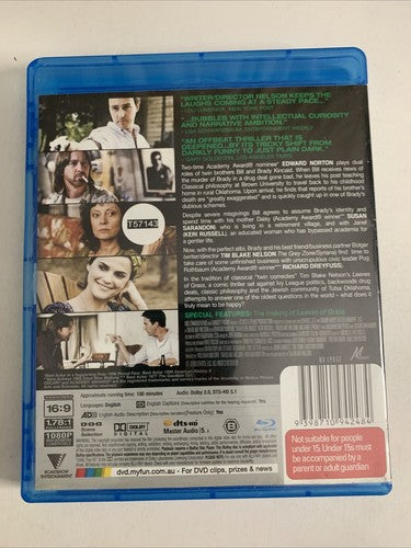 Leaves of Grass (Blu-ray, 2009) Edward Norton Region B