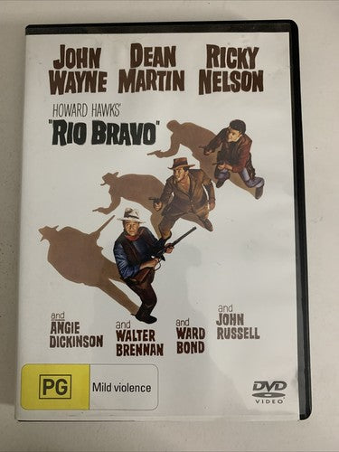 Rio Bravo (DVD, 1959) Dean Martin, John Wayne, Ricky Nelson Region 4