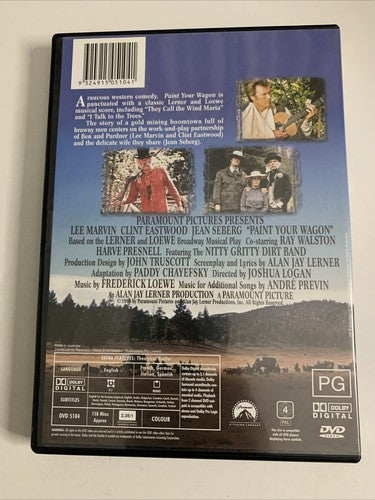 Paint Your Wagon (DVD, 1969) Clint Eastwood, Lee Marvin Region 4