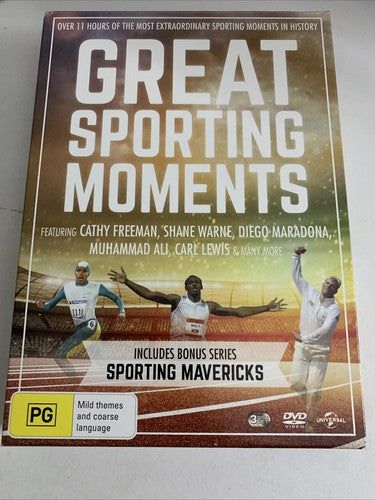 Great Sporting Moments / Sporting Mavericks (DVD, 2017) Region 4 &2