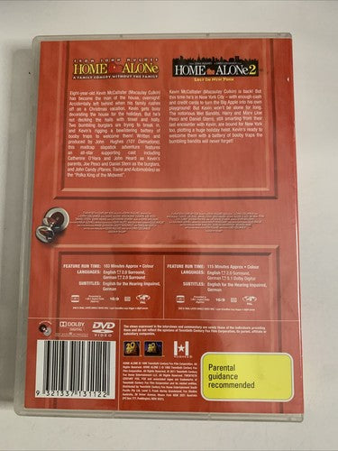 Home Alone / Home Alone 2: Lost in New York (DVD, 1990) Region 4