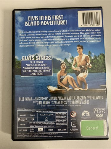 Blue Hawaii (DVD, 1961) Elvis Presley, Stella Stevens, Angela Lansbury Region 4