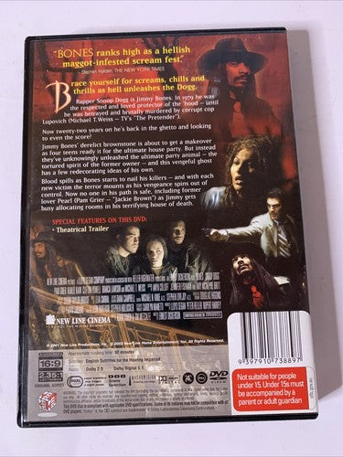 Bones (DVD, 2001) Snoop Dogg, Pam Grier Horror Film Region 4