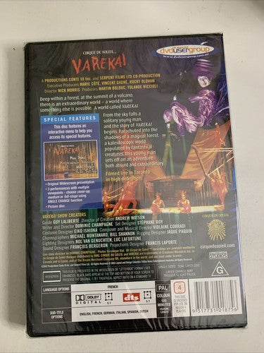 Cirque Du Soleil Presents Varekai (DVD, 2003) Region 4 NEW Sealed