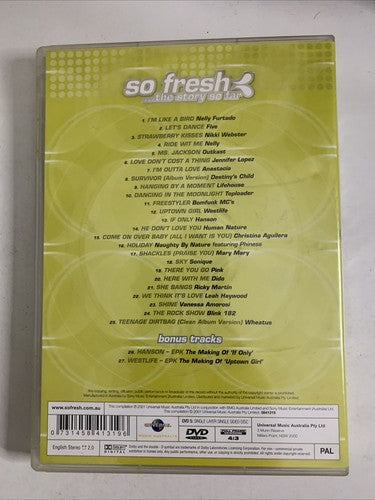 Various – So Fresh: ...The Story So Far (DVD, 2001) Music Videos All Regions