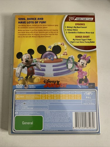 Mickey Mouse Clubhouse: Big Band Concert (DVD, 2011) Disney Animation Region 4