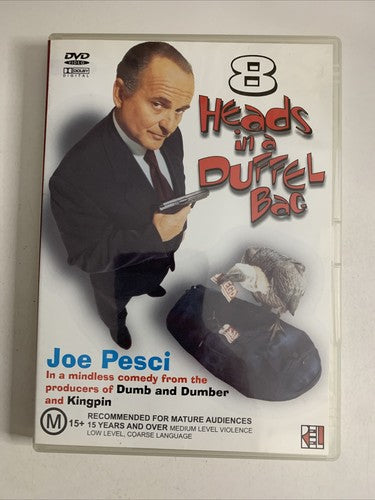 8 Heads In A Duffel Bag (DVD, 1997) Joe Pesci, Kristy Swanson Region 4