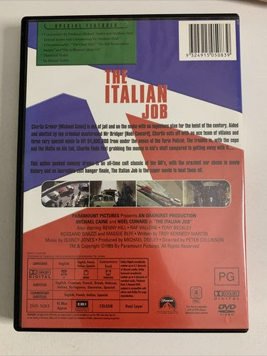 The Italian Job (DVD, 1969) Michael Caine, Noel Coward Region 4