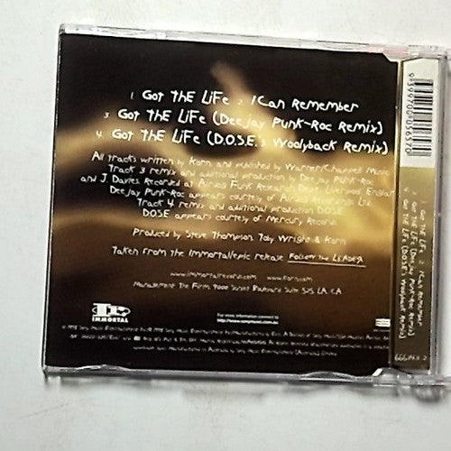Korn – Got The Life (CD, 1998) Australia 666343 2