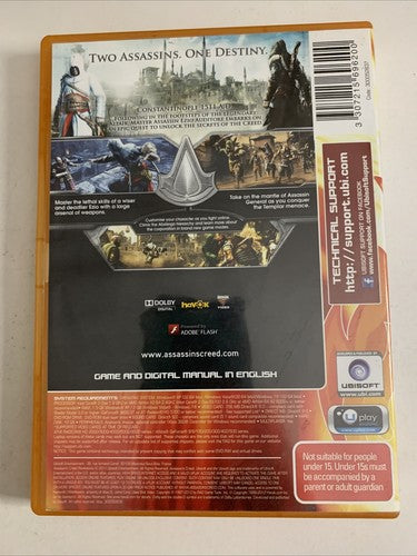 Assassins Creed: Revelations PC Windows DVD Ubisoft 2011 Game