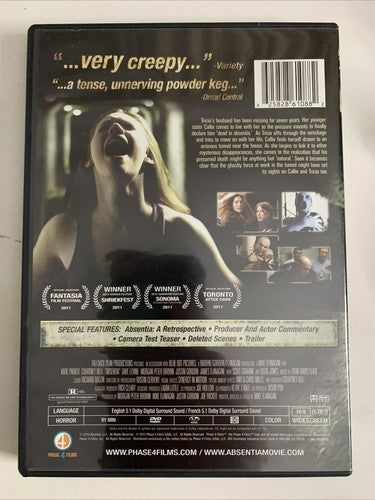Absentia (DVD, 2011) Katie Parker, Courtney Bell Horror Film Region 1