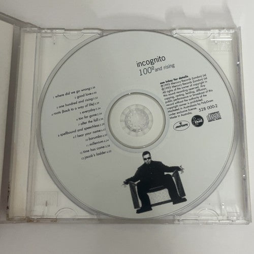 Incognito – 100° And Rising (CD, 1995) Australasia 528 000-2