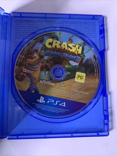 Crash Bandicoot N. Sane Trilogy PS4 Sony PlayStation 4 Game