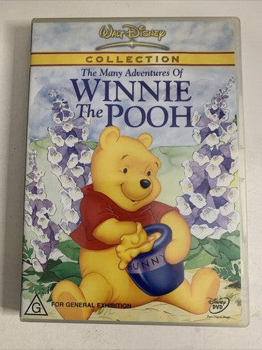 The Many Adventures of Winnie the Pooh (DVD, 1977) Disney Movie Region 4