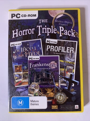 The Horror Triple Pack: Dr Jekyl & Hyde / Frankenstein / Profiler PC CD-ROM Game