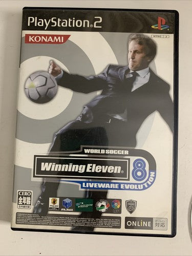 Winning Eleven 8 Liveware Evolution PS2 PlayStation NTSC-J Japanese Complete
