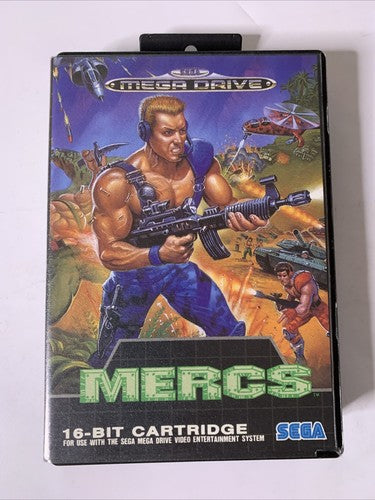 Mercs SEGA Mega Drive PAL 1990 Game Complete