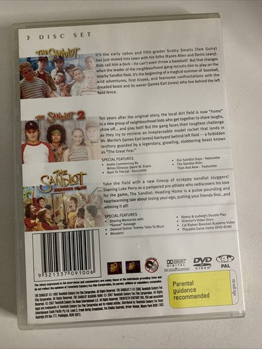The Sandlot / Sandlot 2 / Sandlot: Heading Home (DVD, 2007, 3-Disc) Region 4