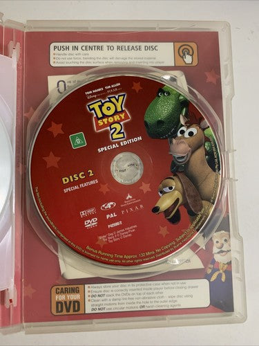 Toy Story 2 (Special Edition, DVD, 1999, 2-Disc) Pixar Disney Film Region 4