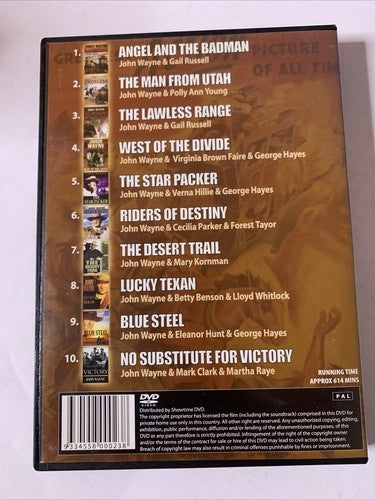 10 Classic Movies John Wayne (DVD, 4-Discs) All Regions