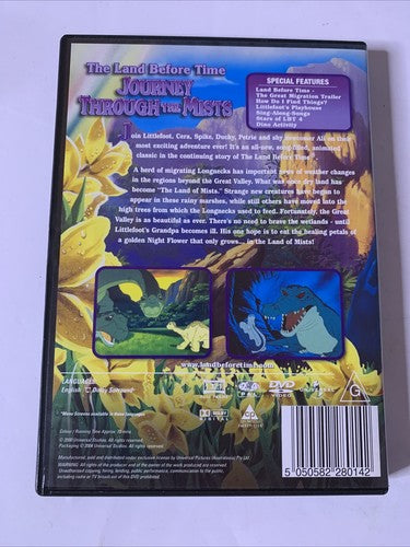 The Land Before Time: Journey Through the Mists (DVD, 1995) Animation Region 4