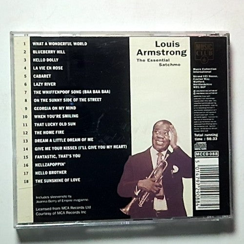 Louis Armstrong – The Essential Satchmo (CD, 1992) UK & Europe MCCD 088