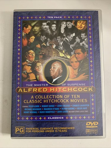Alfred Hitchcock 10 Movie Collection (DVD, 4-Disc) All Regions