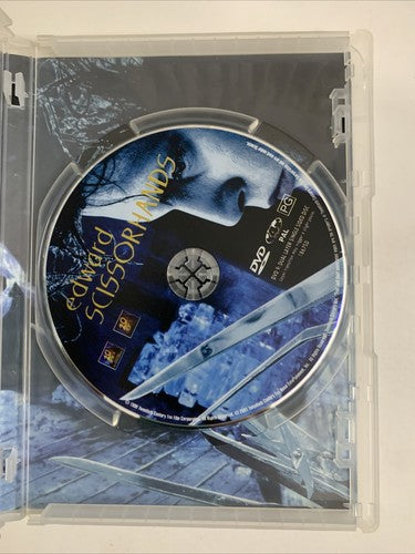 Edward Scissorhands (DVD, 1990) Johnny Depp, Vincent Price Region 4