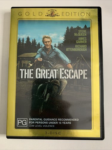The Great Escape (Gold Edition, DVD, 1963, 2-Disc) Steve McQueen  Region 4 NEW