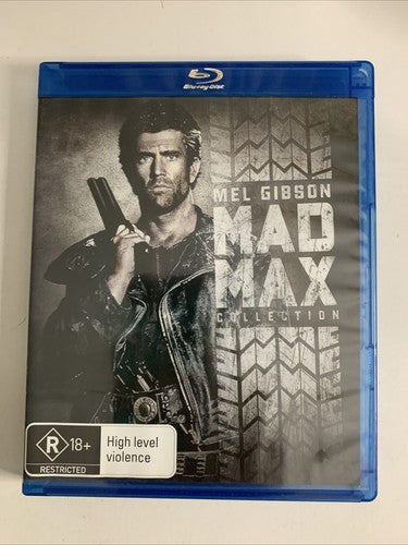 The Mad Max Trilogy Collection (Blu-ray, 1979, 3-Disc) Mel Gibson Region B