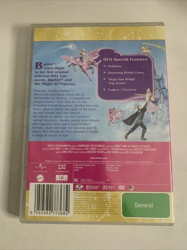 Barbie and the Magic of Pegasus (DVD, 2005) Animated Movie Region 4