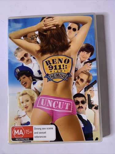 Reno 911 Miami The Movie : Uncut (DVD, 2007) Danny DeVito, Paul Rudd Region 4