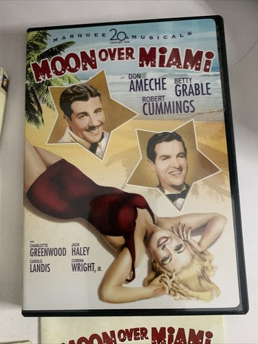Moon Over Miami (DVD, 1941)  Don Ameche, Betty Grable Region 1