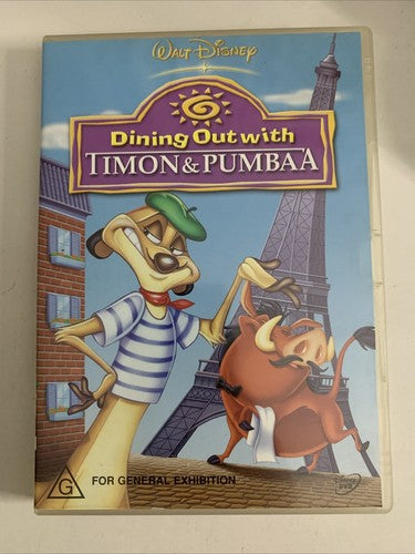 Dining Out with Timon and Pumbaa (DVD, 2004) Disney Animation Region 4