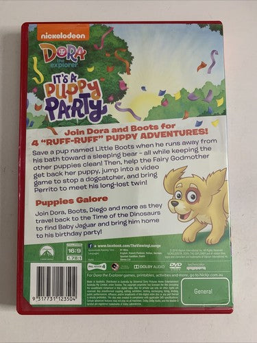 Dora the Explorer: It's a Puppy Party! (DVD, 2016) Region 4