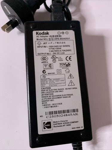 Genuine Kodak AC Adapter HPA-602425U1 Power Supply 24V Kodak EasyShare Printer