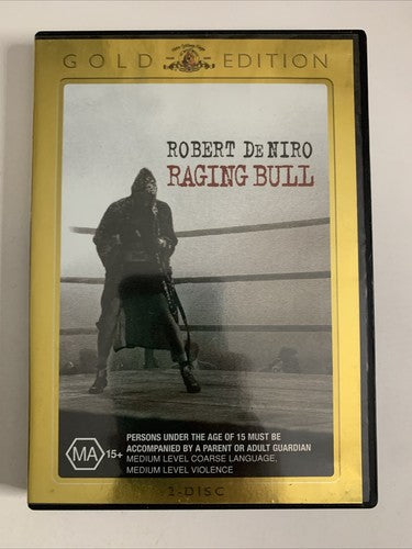 Raging Bull (Gold Edition, DVD, 1980, 2-Disc) Joe Pesci, Robert De Niro Region 4