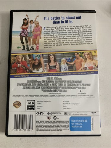 Spring Breakdown (DVD, 2009) Amy Poehler, Parker Posey, Will Arnett Region 4