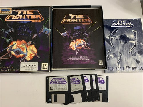 Star Wars: Tie Fighter PC 3.5'' Floppy Disc Boxed + Strategy Book Guide