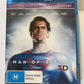 Man of Steel 3D (Blu-ray 3D + 2D, 2013, 3-Disc) Henry Cavill Region B