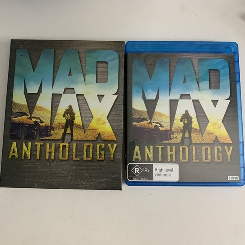 Mad Max Anthology (Blu-ray, 2015, 5-Disc) Mel Gibson, Tom Hardy Region B