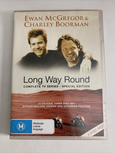 Long Way Round : Complete Series Special Edition (DVD, 2004, 3-Disc) All Regions
