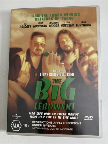 The Big Lebowski (DVD, 1997) Jeff Bridges, John Goodman, Steve Buscemi Region 4