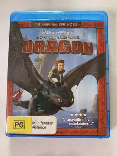 How to Train Your Dragon (Blu-ray, 2010) DreamWorks Animation Film Region B