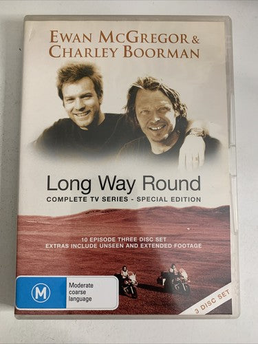 Long Way Round: Complete TV Series (DVD, 2004, 3-Disc) All Regions