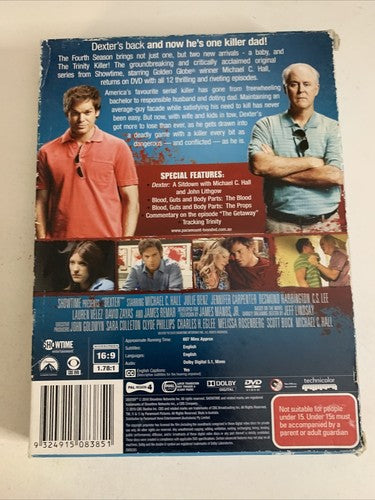 Dexter : Season 4 (DVD, 2008, 4-Disc) Region 4