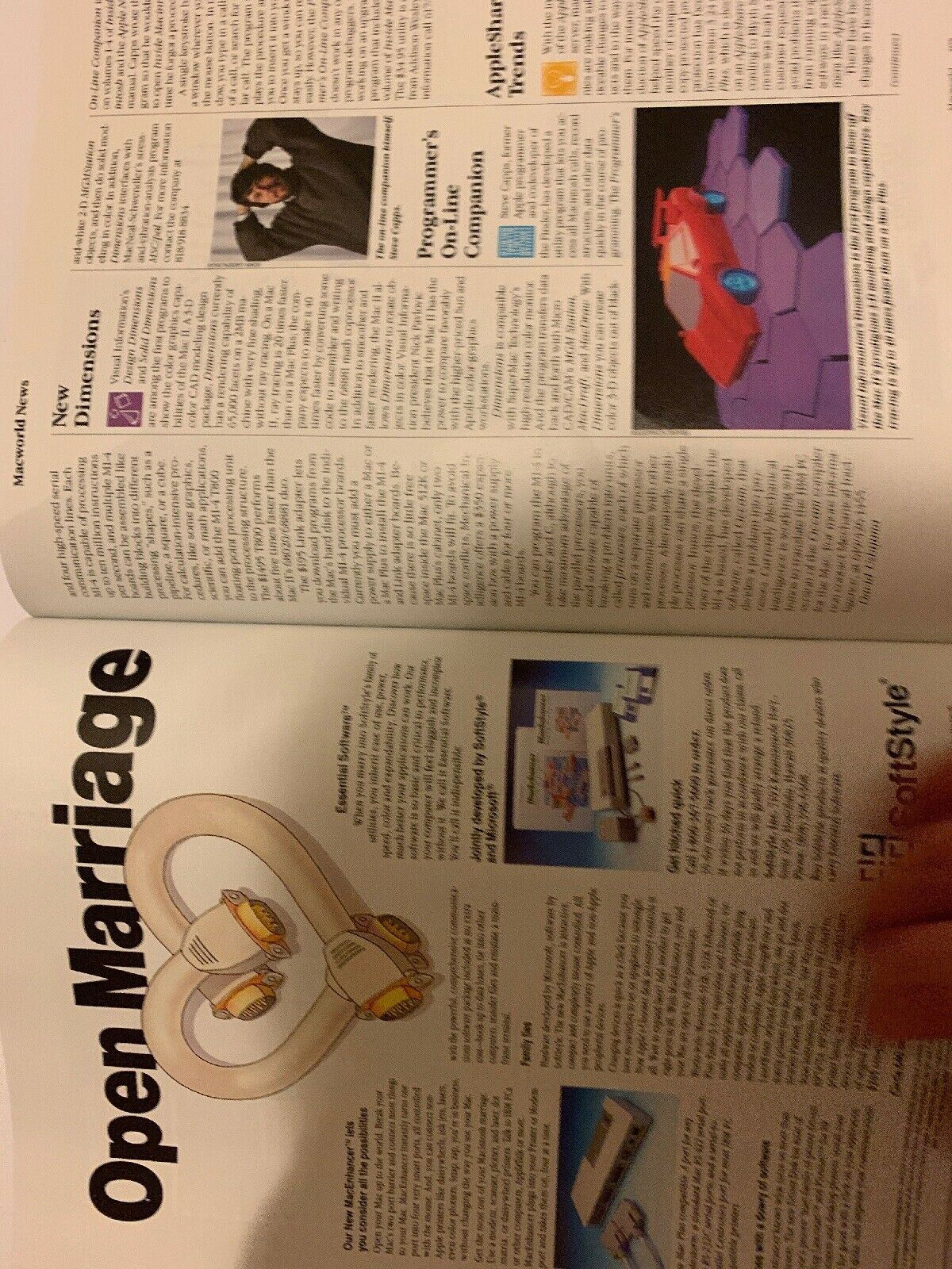 Macworld June 1987 The Macintosh Magazine Illustrator Vintage Apple