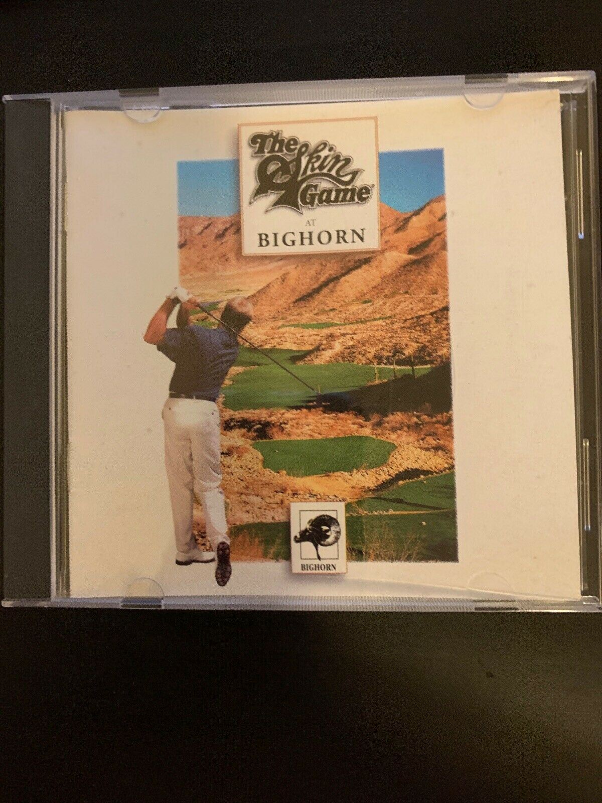 The Skin Game At Bighorn (1995) PC Cdrom Vintage DOS Golf Game With Manual RARE!
