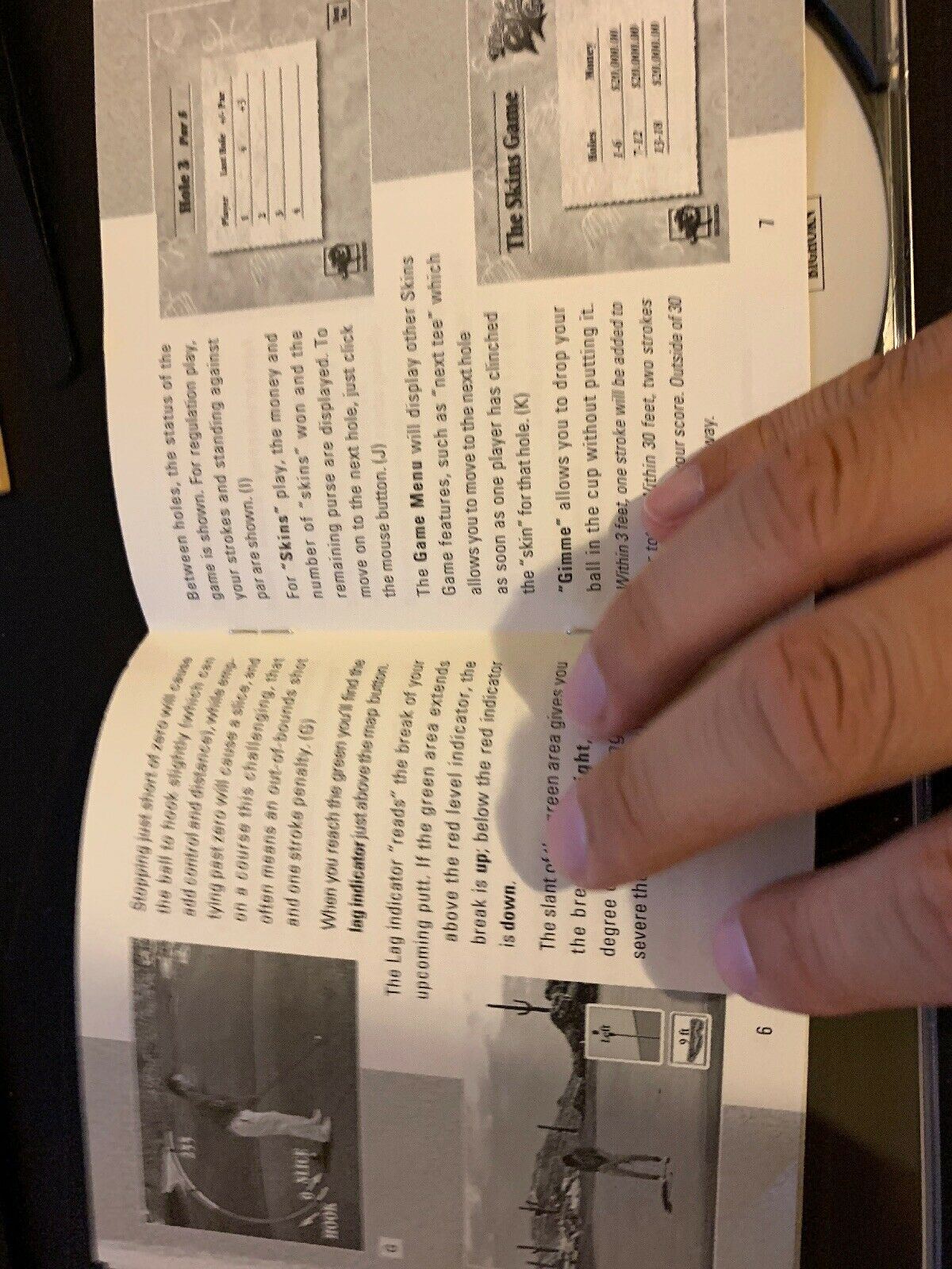 The Skin Game At Bighorn (1995) PC Cdrom Vintage DOS Golf Game With Manual RARE!