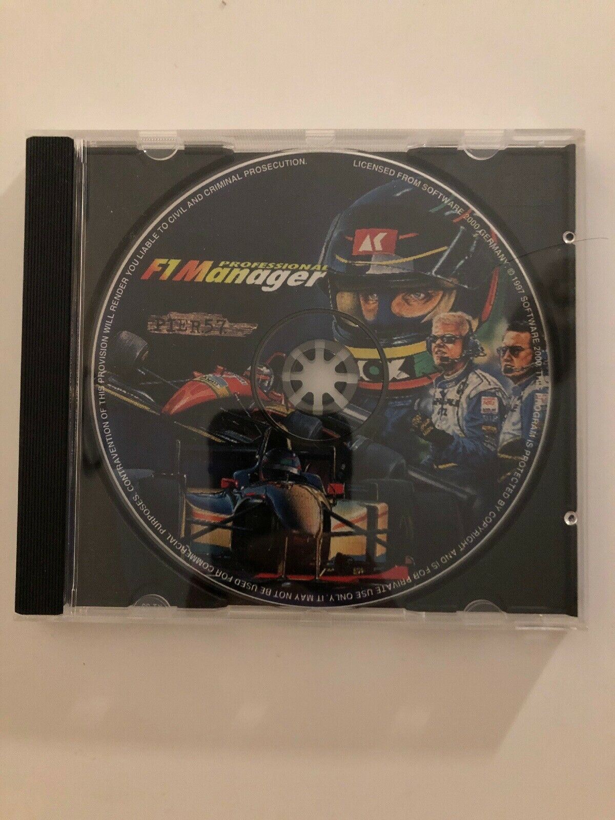 F1 Manager Professional 1997 PC CD Racing Simulation Mechanic Pit Strategy Game